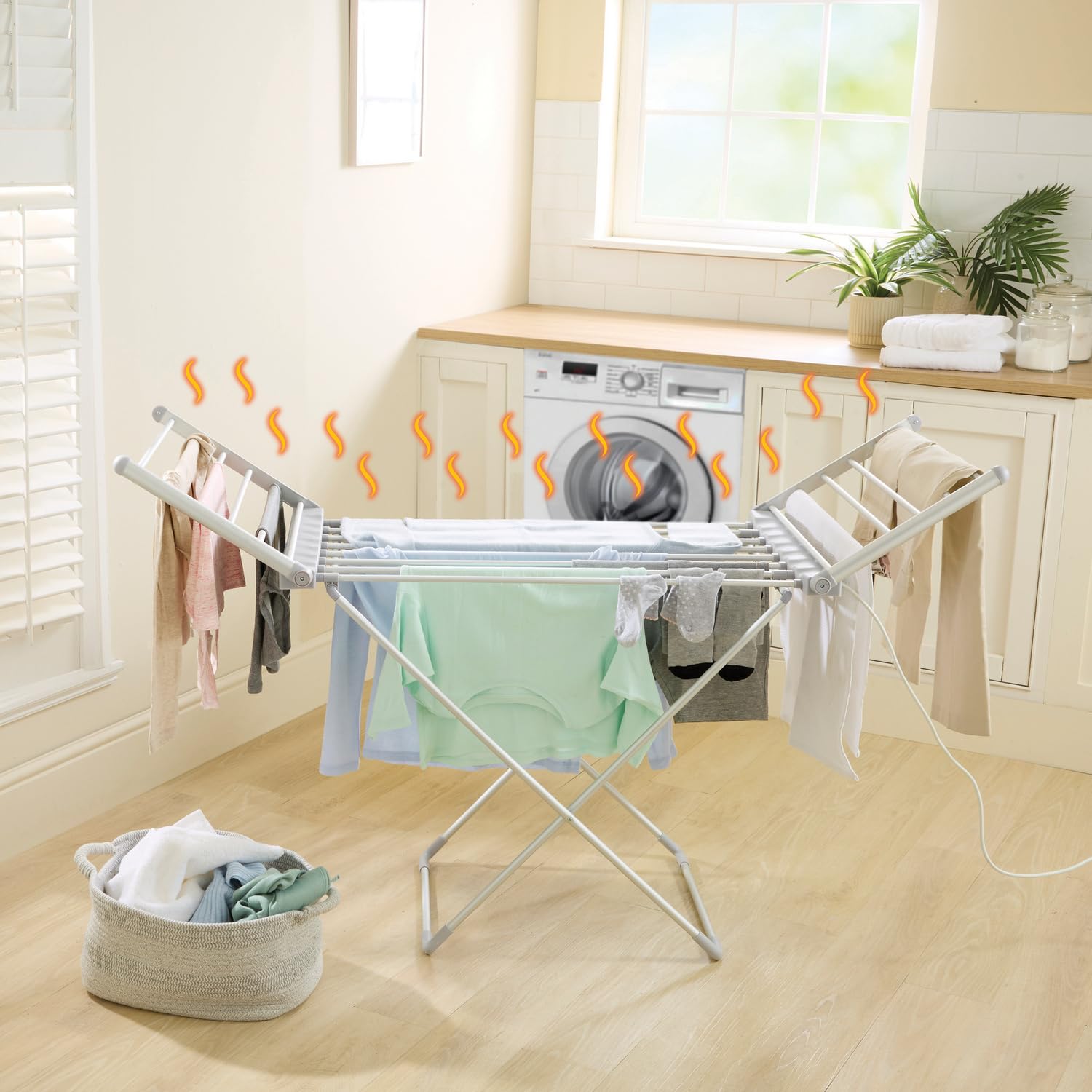 3 Pagen Stendibiancheria Elettrico Riscaldabile 230W