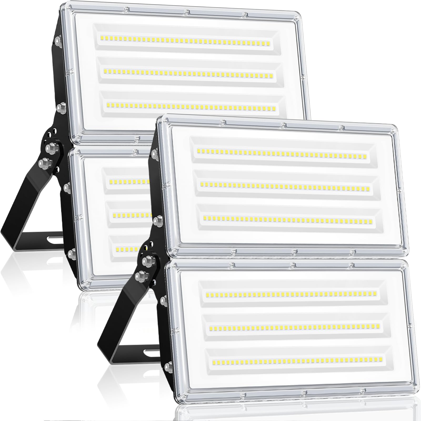 Faretto LED da Esterno 200W 2 Pezzi IP67 7000K