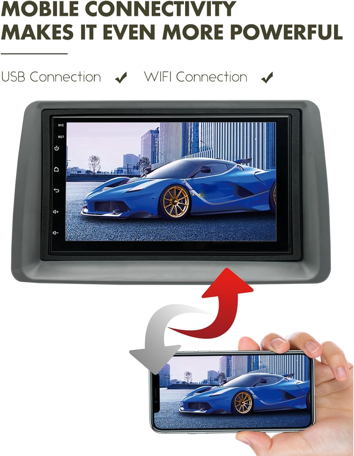 Autoradio Touch Screen 7" per Fiat Panda 2003-2012 - immagine 4