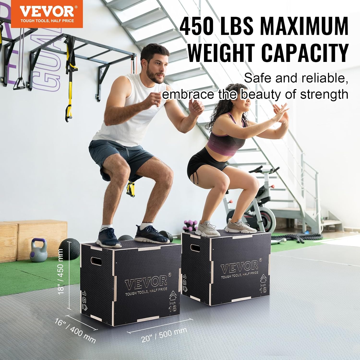 Vevor Jump Box Pliometrico 3 in 1 in Legno | Velz