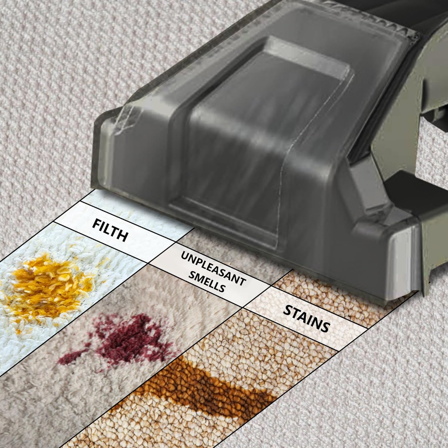 Vonia Lavatappeti Portatile 450W, Nero - immagine 7