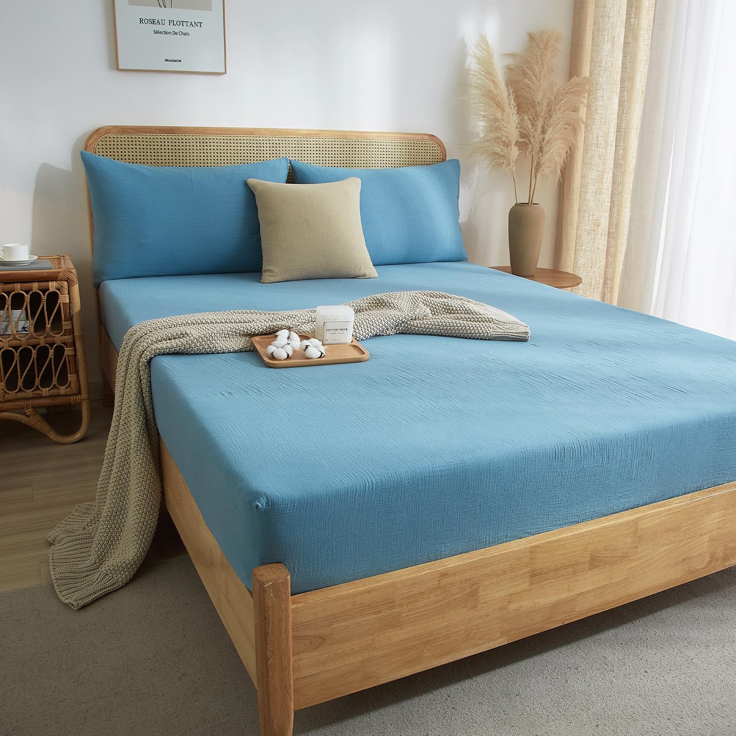 Muslin Lenzuolo in Cotone 180x200cm - immagine 1