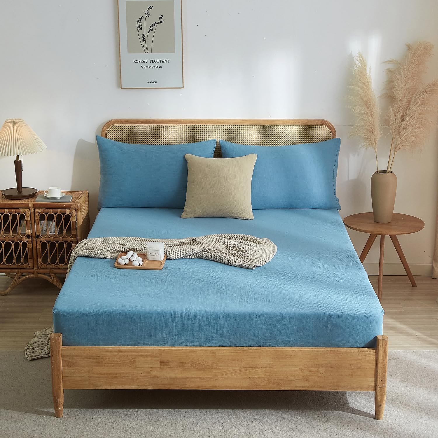 Muslin Lenzuolo in Cotone 180x200cm - immagine 2