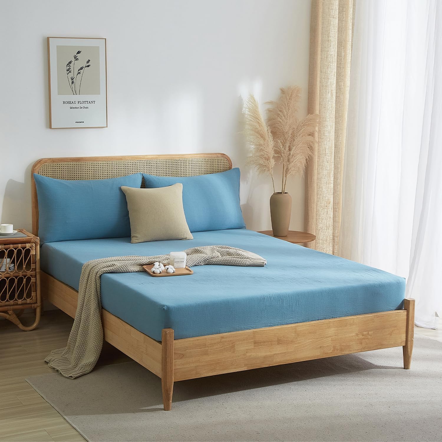 Muslin Lenzuolo in Cotone 180x200cm - immagine 3