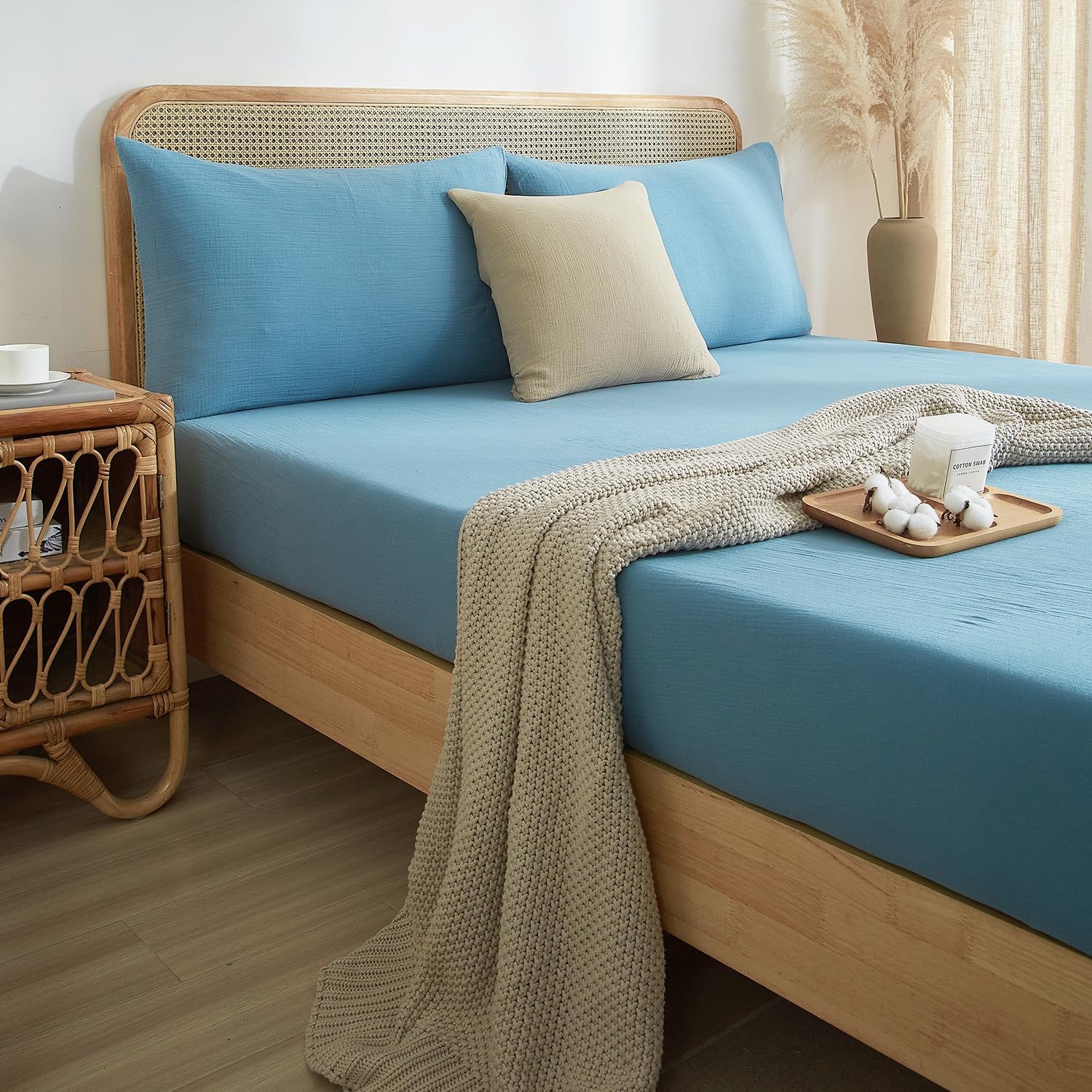 Muslin Lenzuolo in Cotone 180x200cm - immagine 4