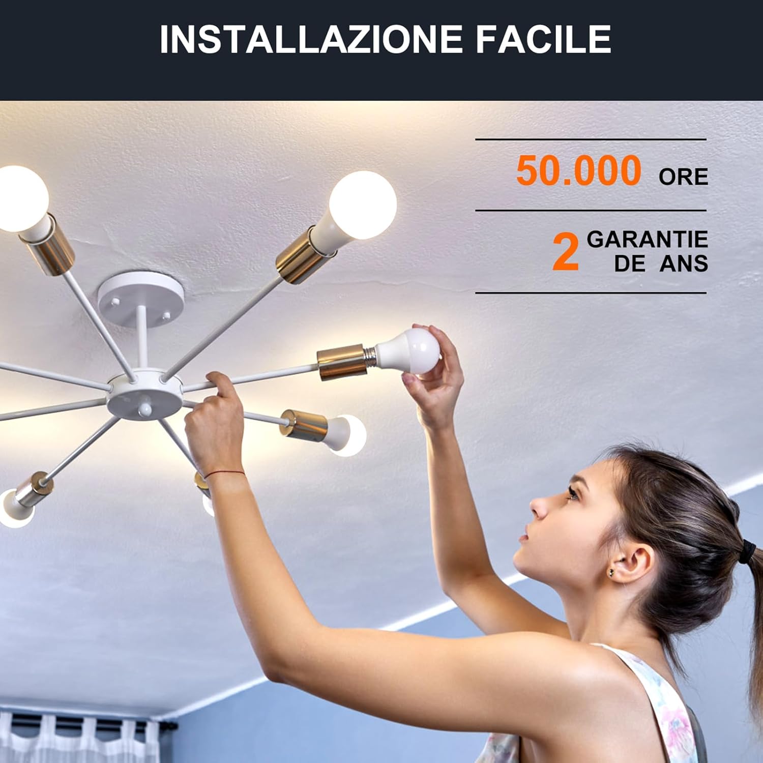 Dusktec Lampadine LED Alexa E27 12W Smart Bluetooth (2 Pezzi) - immagine 7