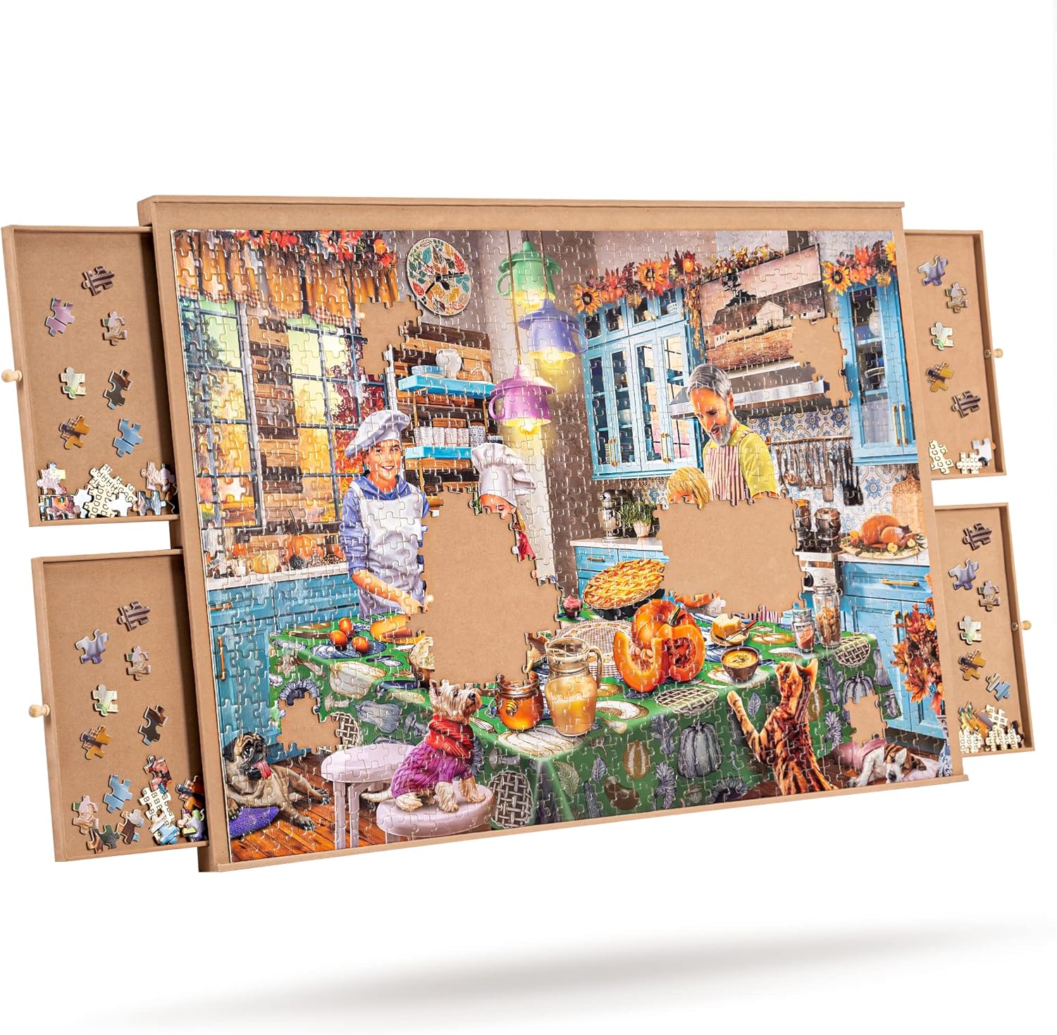 Tektalk Puzzle Board Portatile con 4 Cassetti - immagine 1