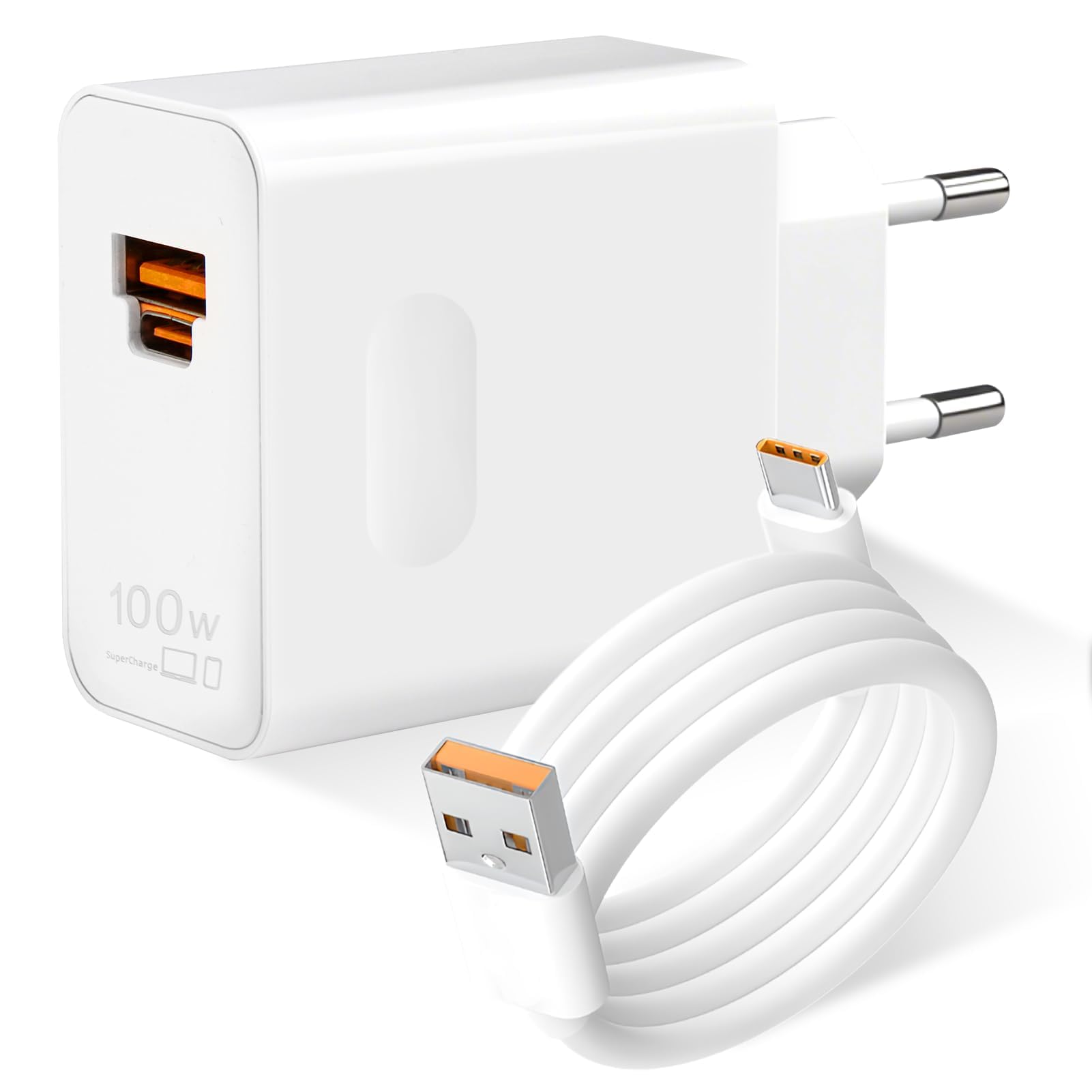 Caricabatterie 100W SuperCharge USB C con Cavo 1M