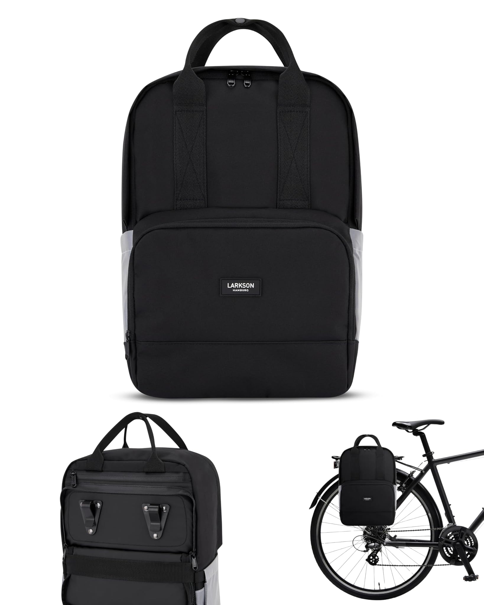Larkson Borsa per Bicicletta No 6 Bike - Nero