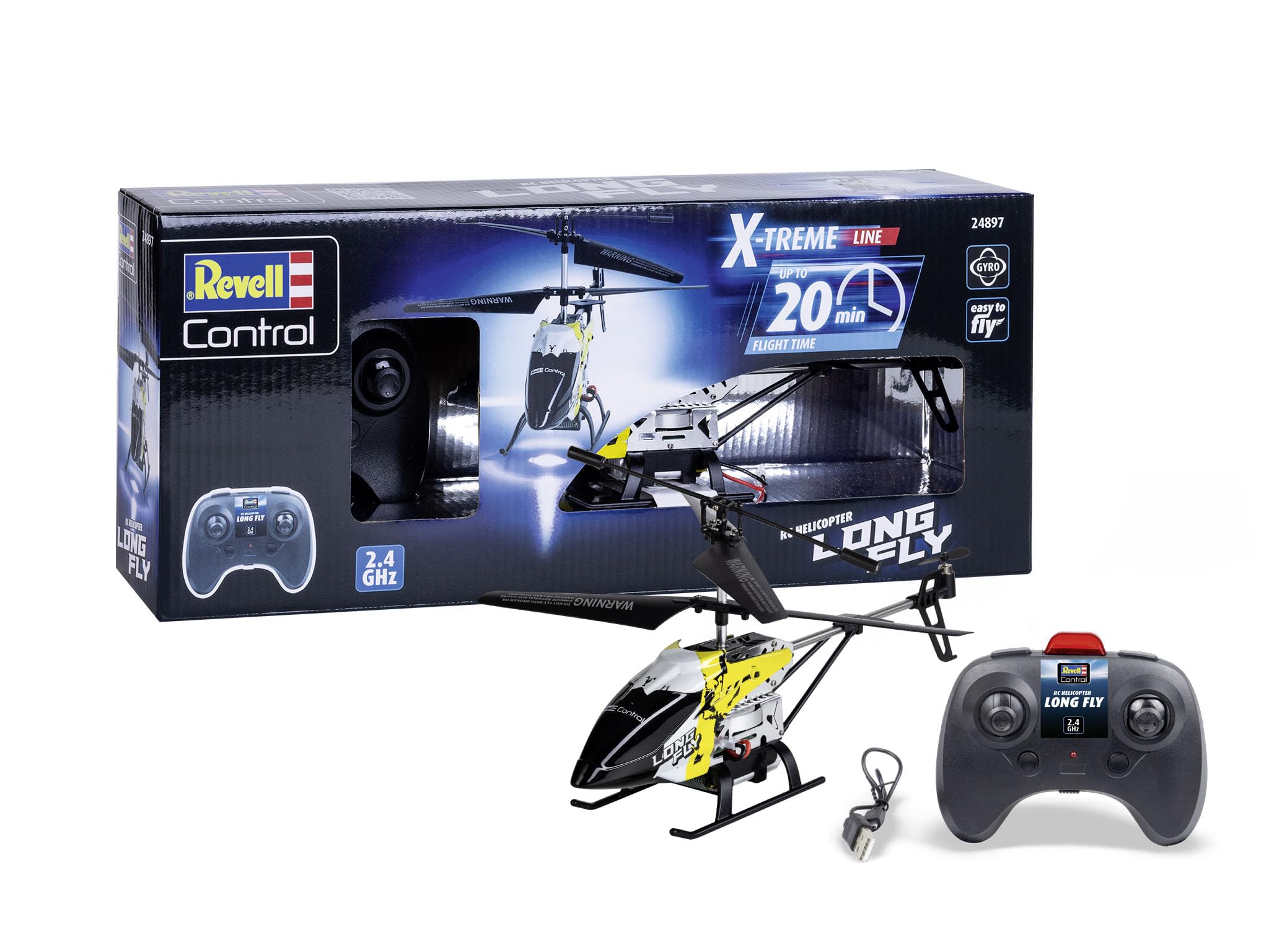 Revell Control 24897 RC X-TREME Elicottero Long Fly GHz