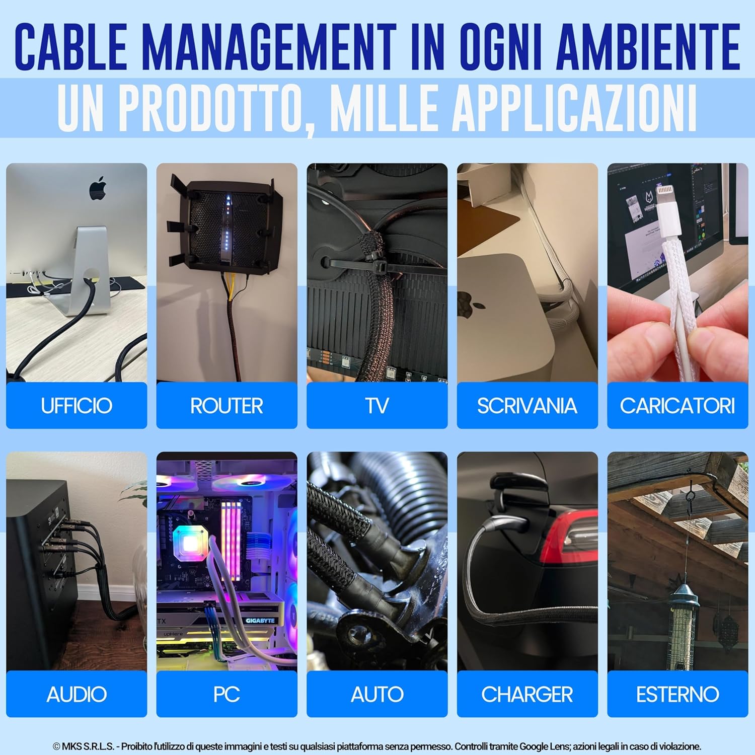 Marketconnect® Guaina Cavi SELF-CLOSING Ø 32mm L 8mt - immagine 3