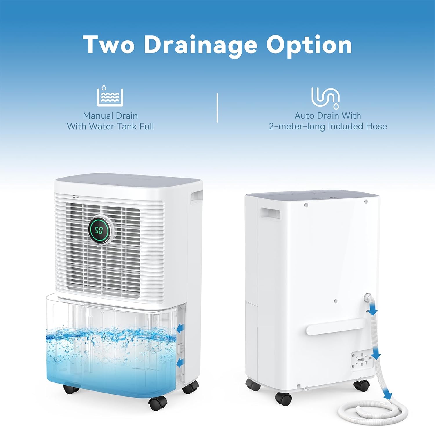 Innvitop Deumidificatore Casa Muffa 12L/24h con Display Digitale - immagine 5