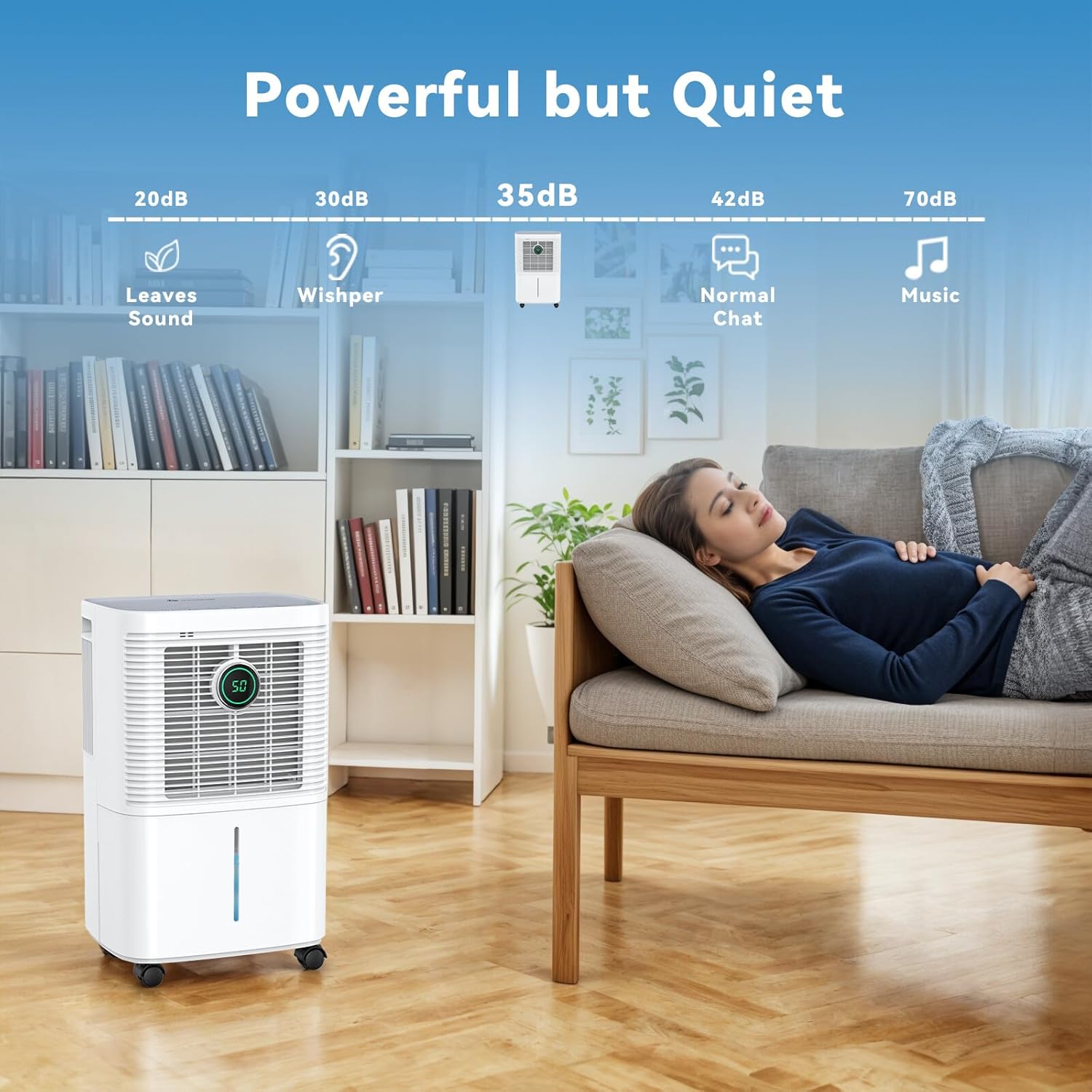 Innvitop Deumidificatore Casa Muffa 12L/24h con Display Digitale - immagine 8