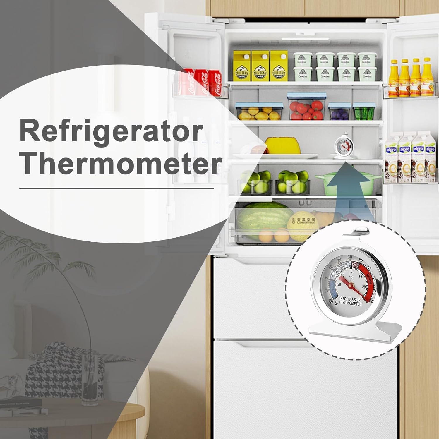 Termometri per Frigorifero e Congelatore 2 Pezzi - immagine 5