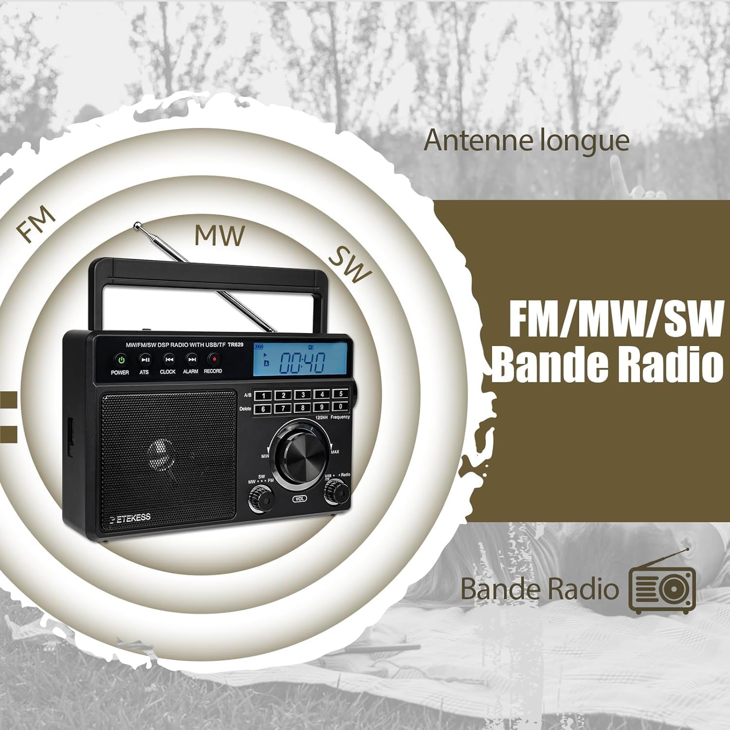 Retekess TR629 Radiolina Portatile Digitale - immagine 2