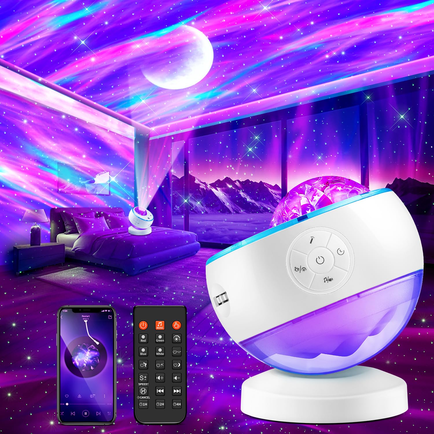 Galaxy Light Projector - 16 Colori Northern Lights
