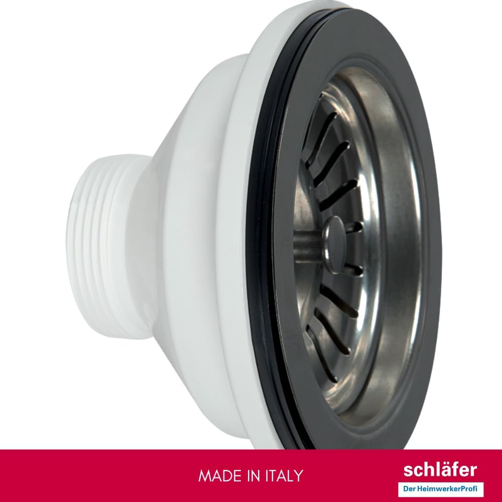 Schläfer Piletta di Scarico Lavello Tipo Basket, PVD Nero - immagine 3