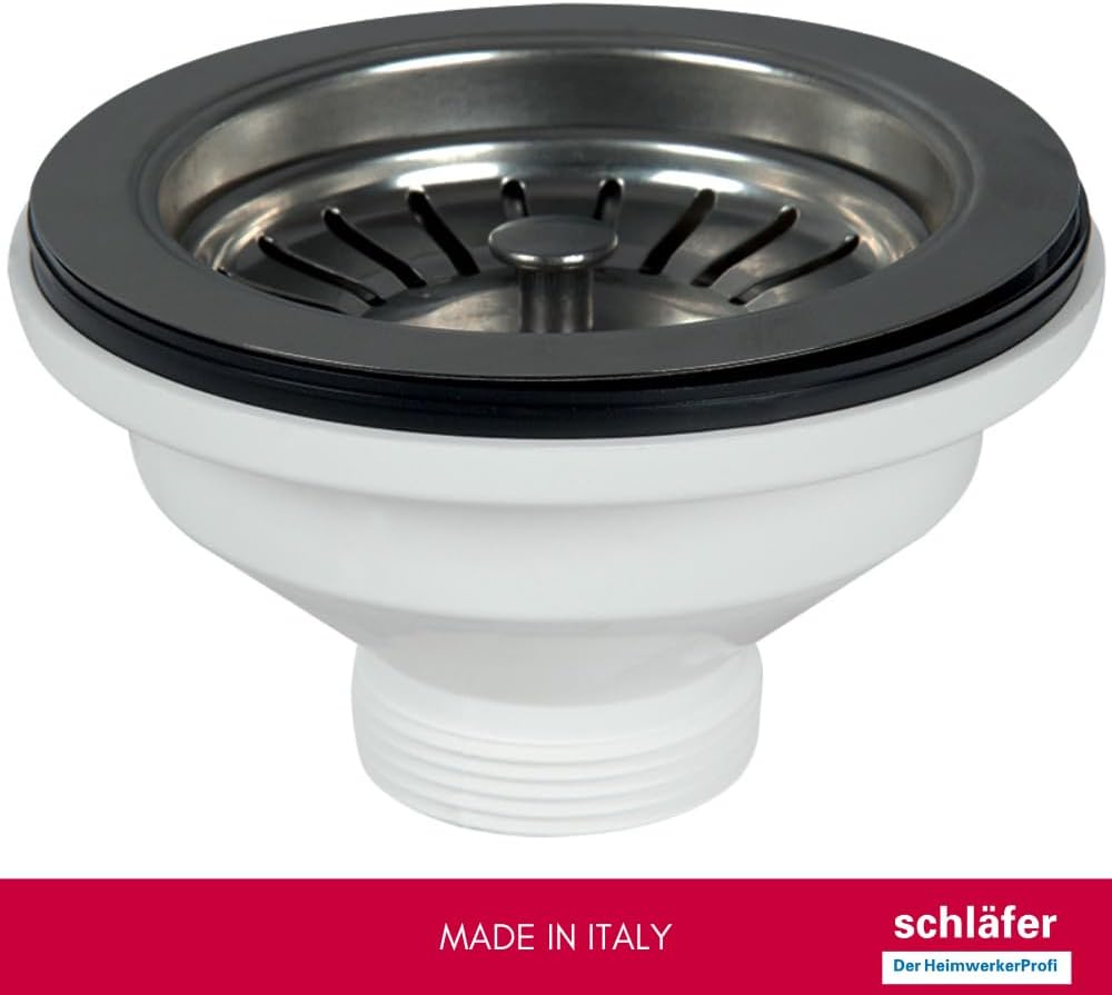 Schläfer Piletta di Scarico Lavello Tipo Basket, PVD Nero - immagine 4