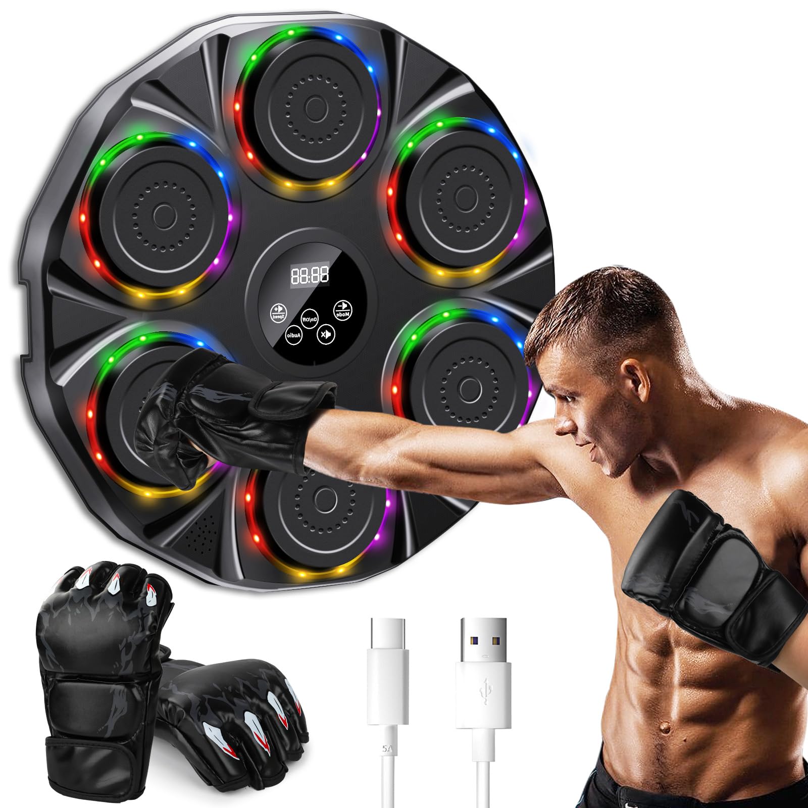 semai Music Boxing Machine a LED con Bluetooth