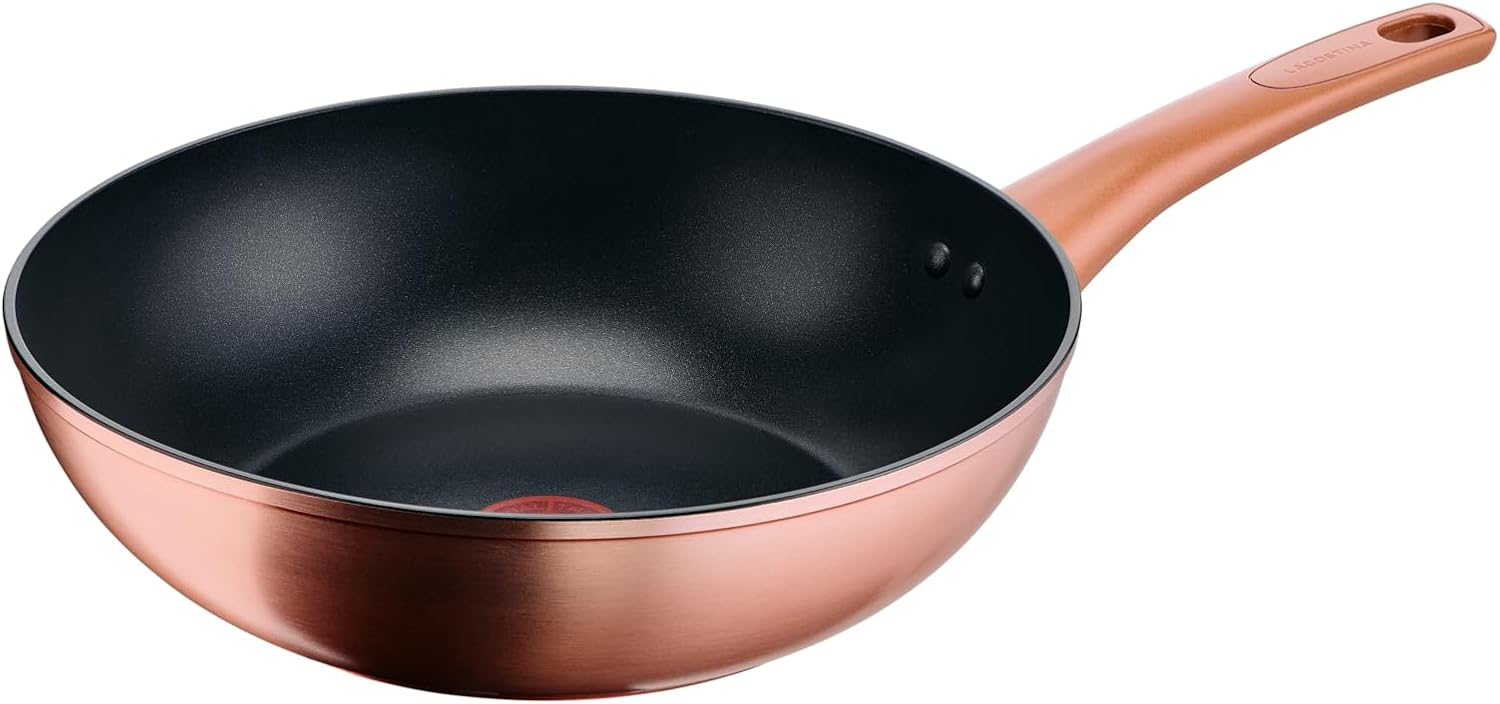 Lagostina Rosé - Wok Antiaderente Ø 28 cm Oro Rosa - immagine 1
