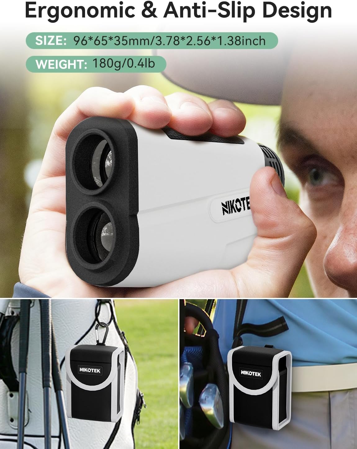 Telemetro da Golf con Inclinazione 1000M/1093Yards - immagine 6