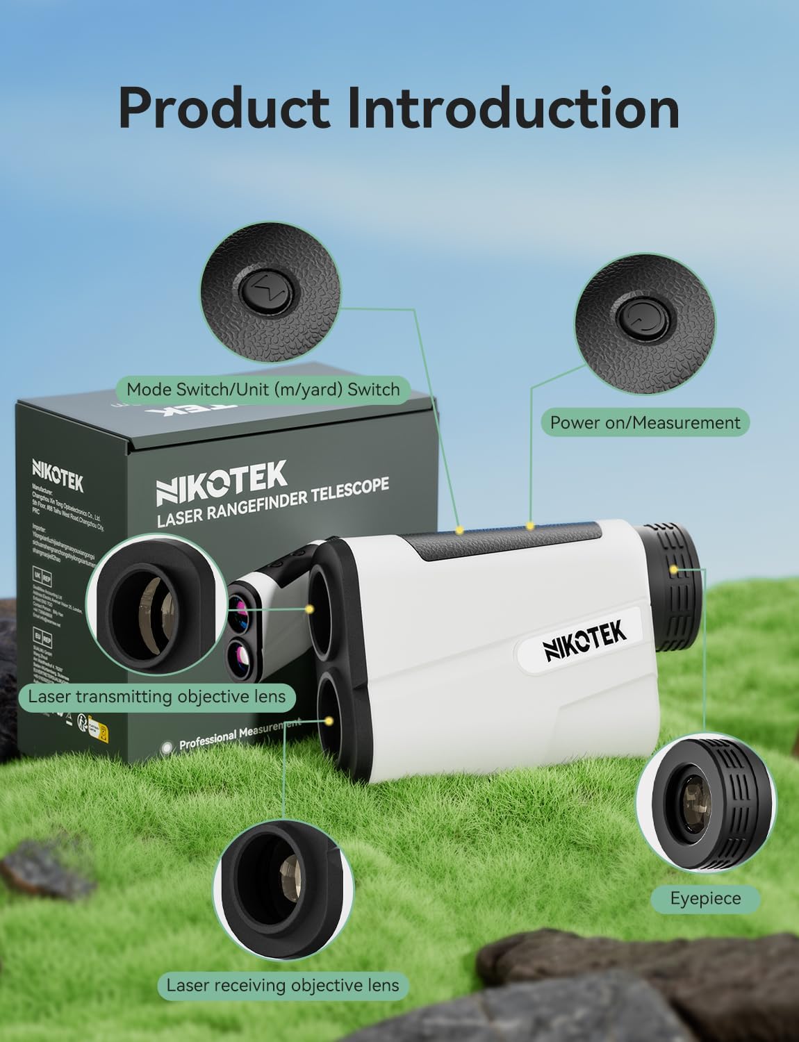 Telemetro da Golf con Inclinazione 1000M/1093Yards - immagine 7