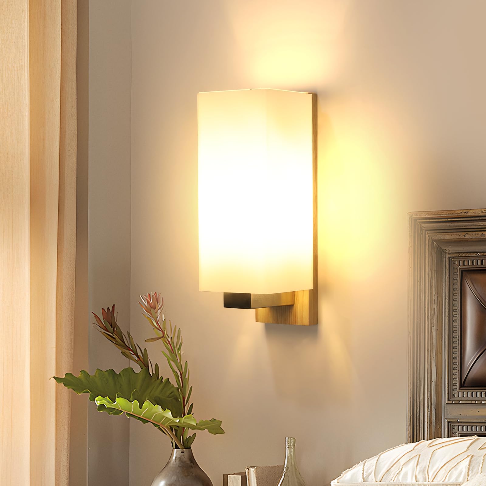 Delipop Applique da Parete Interno Legno Vintage E27