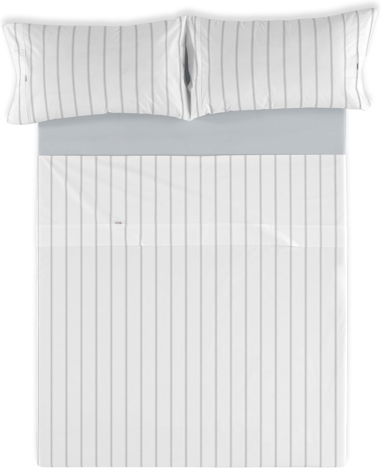 Juego de sábanas de algodón Rita color perla. Cama de 150 (2 alm) cm. 4 piezas - immagine 3