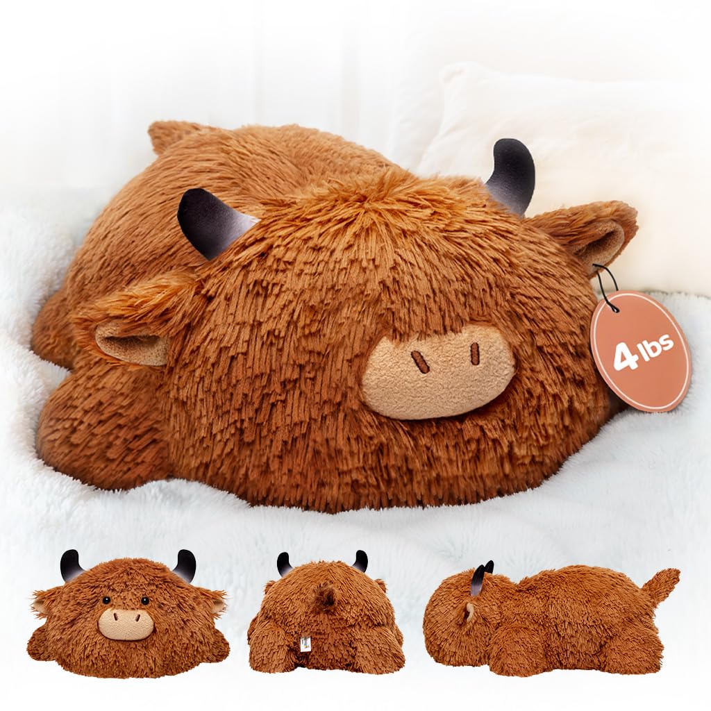 Mewaii Peluche Ponderato Mucca Alta Montagna 58 CM