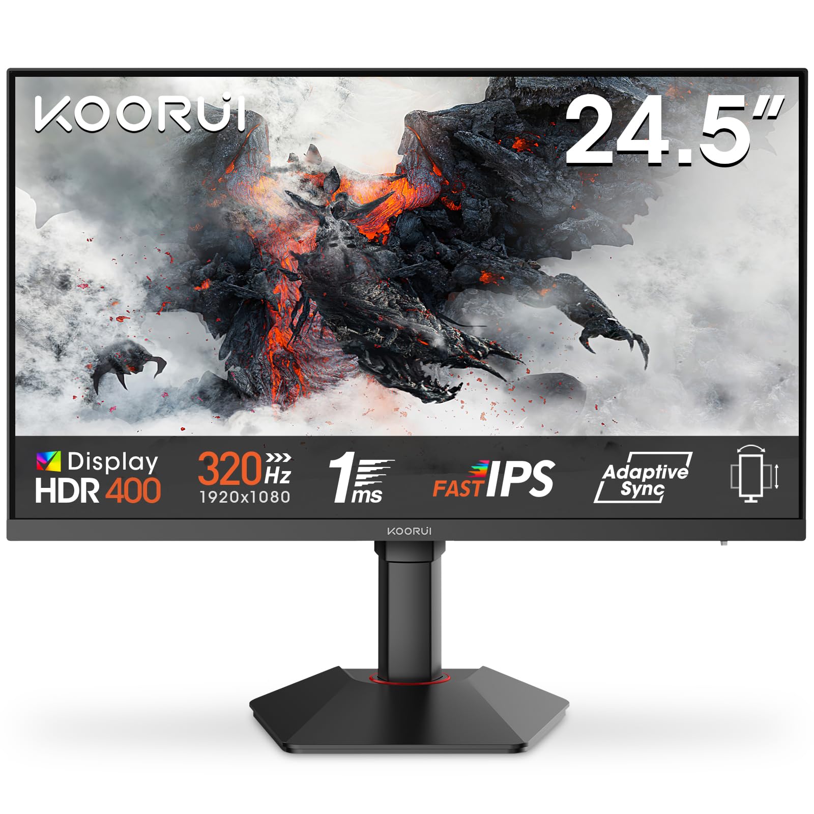 Koorui G2511E Monitor Gaming 25 Pollici FHD 320Hz 1ms