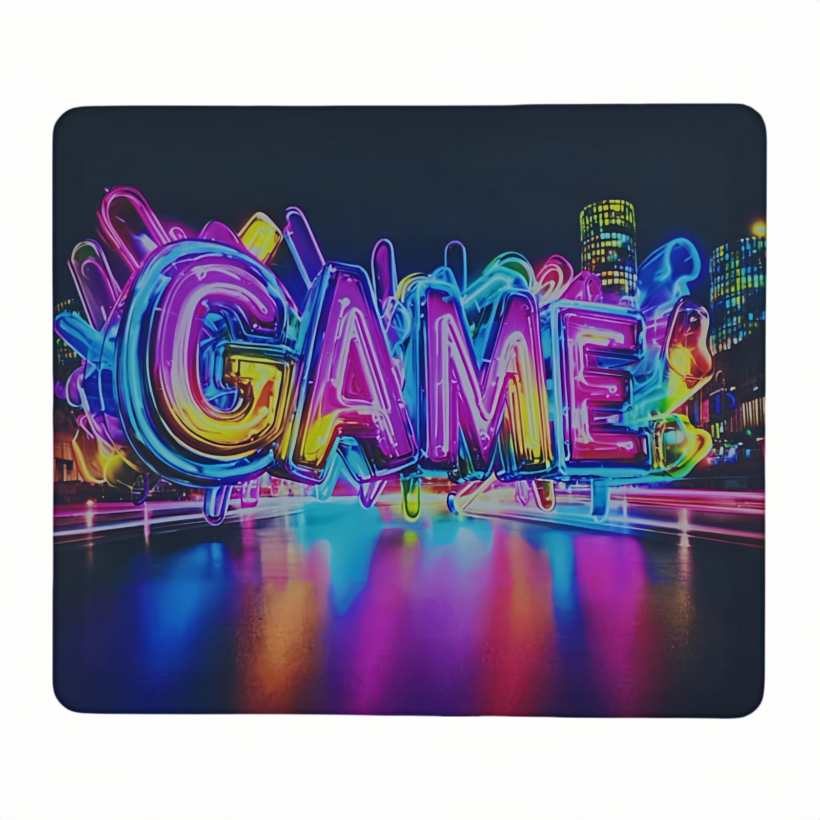 HOUHANG Tappetino Mouse Gaming Anime in Vetro Temperato