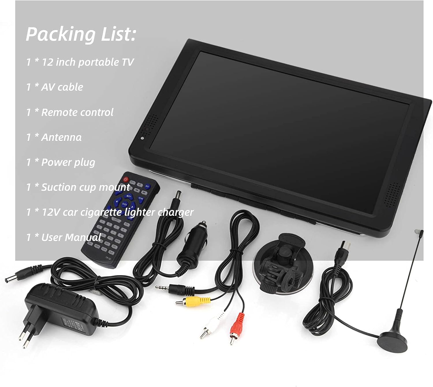 Televisore Portatile 12 pollici Digitale/Analogico - immagine 7