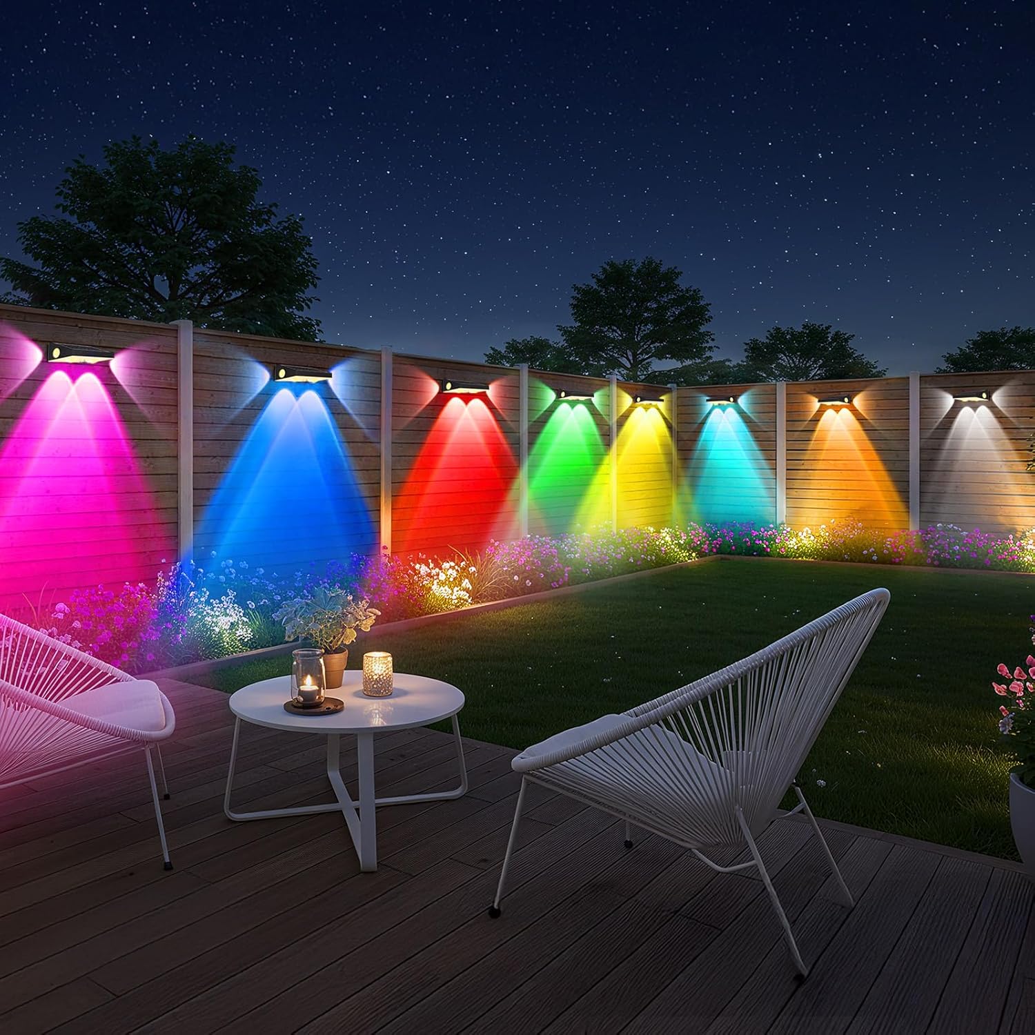 Outon Lampada Solare da Esterno RGBCW 8 Pezzi - immagine 1