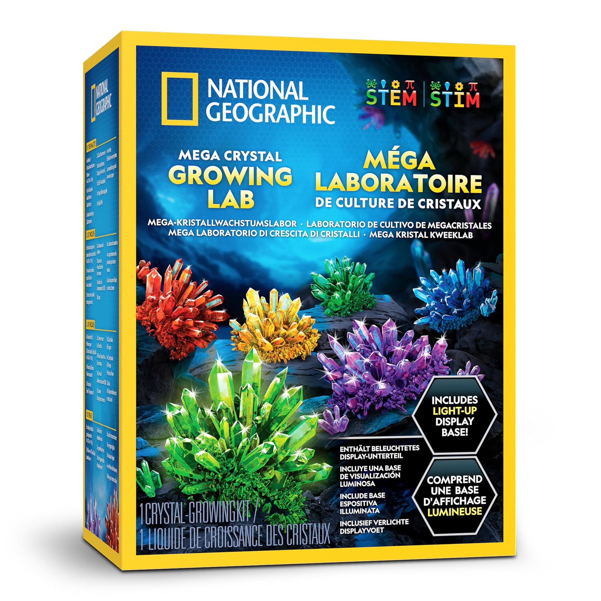 NATIONAL GEOGRAPHIC Mega Kit Crescita Cristalli 6 Pezzi