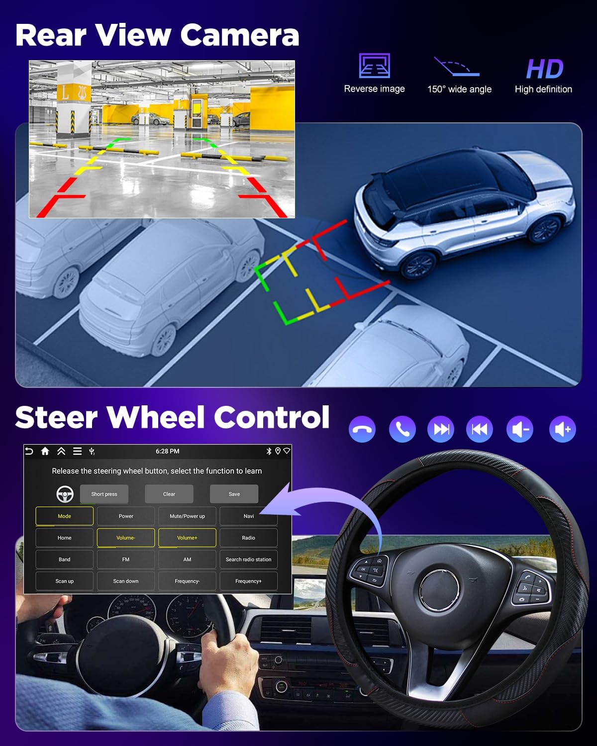 Nhopeew Autoradio Android 4+128G per Jeep Compass - immagine 7