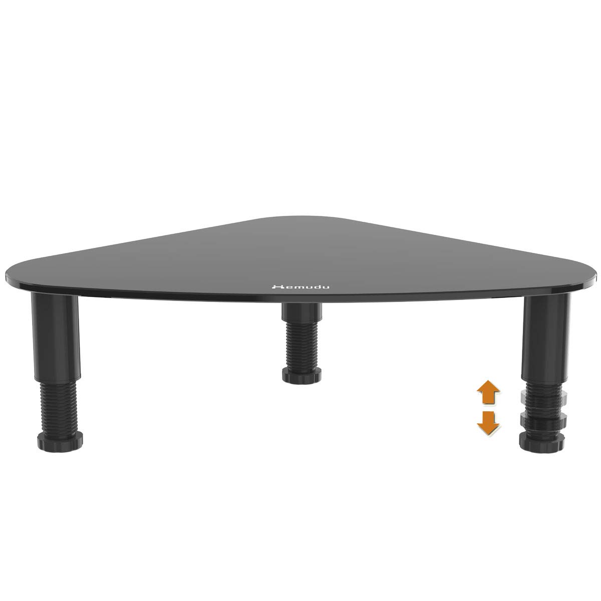 Hemudu Supporto Monitor Scrivania, Rialzo Monitor con Altezza Regolabile, Triangolo Porta PC Portatile Salva Spazio per Computer, Laptop, Portata massima 40 kg