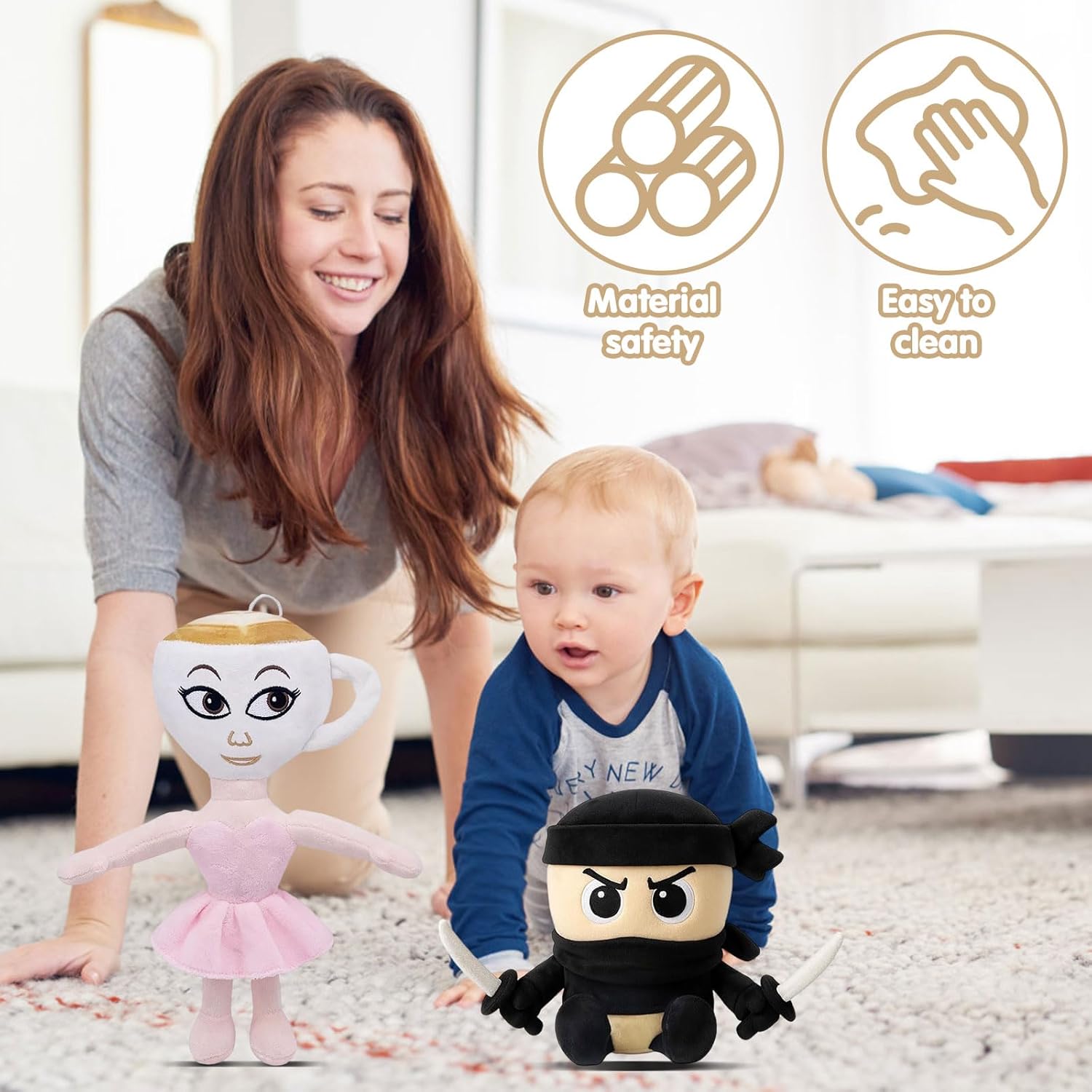 Ajuanbazha Tralalero Peluche Italian Brainrot - Squalo - immagine 5