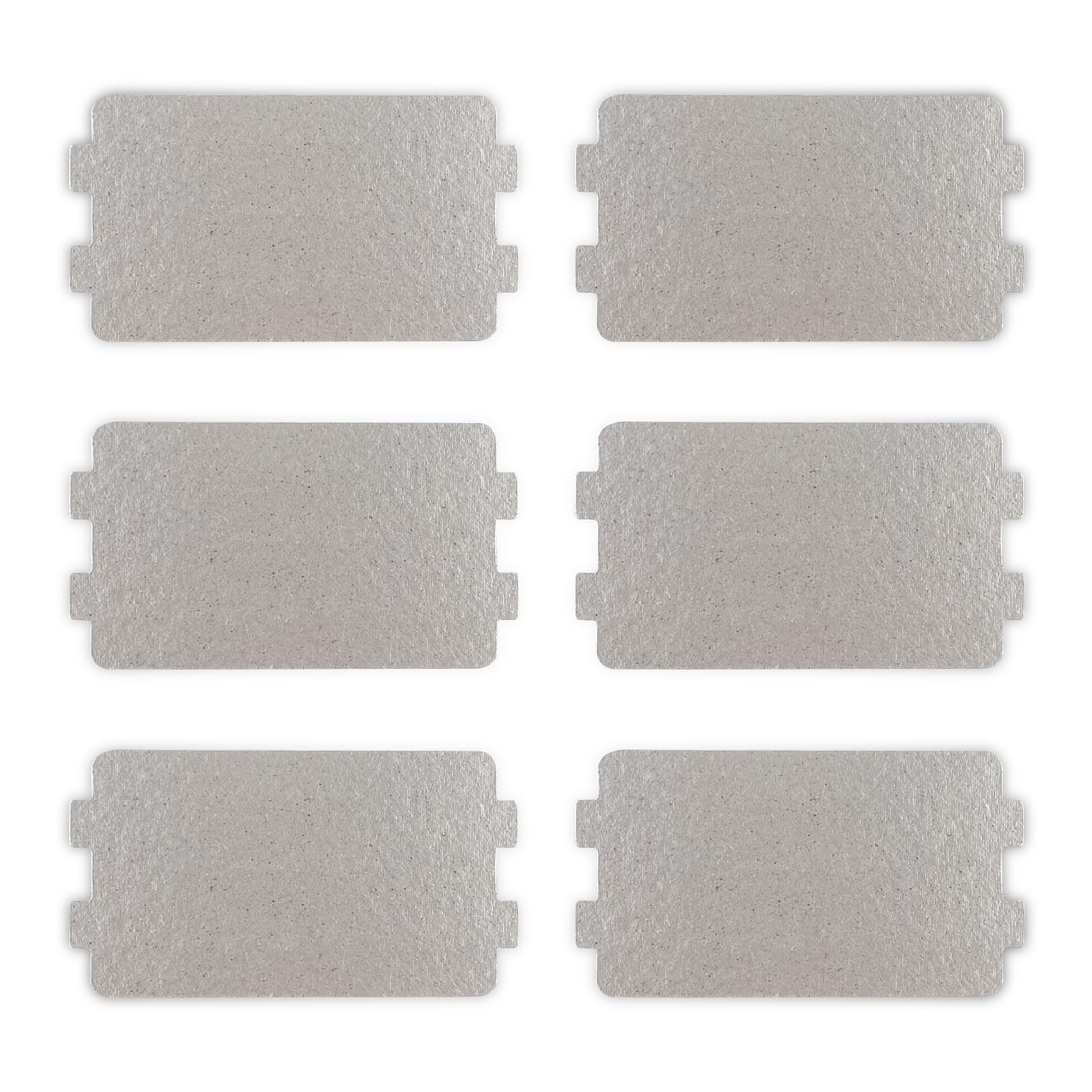 Fousenuk 6 pezzi Mica per Microonde, Piastra di Mica 6.4 × 11.7 cm Protezione per Forno a Microonde in Mica, Foglio di Mica Universale Copertura di Guida d'Onda per Cucina Forno a Microonde