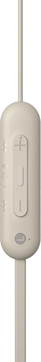 Sony WI-C100 - Cuffie Wireless Bluetooth 25h, Crema - immagine 4