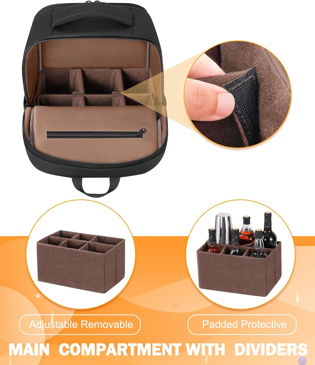 PEKREWS Zaino da Barista da Viaggio Portatile, Nero - immagine 2