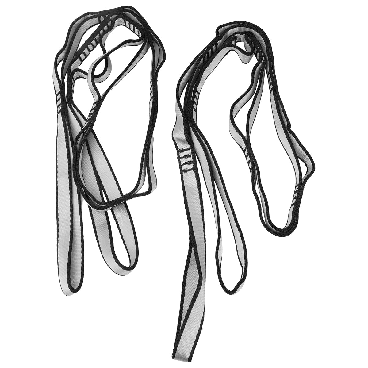 Daisy Chain in 2 Pezzi, Cinghie di Estensione per Amaca Yoga da 110 cm Robusta Imbracatura da Arrampicata Cinghie per Esercizi Yoga in Nylon Regolabili per Allenamento Fitness Pilates Stretch