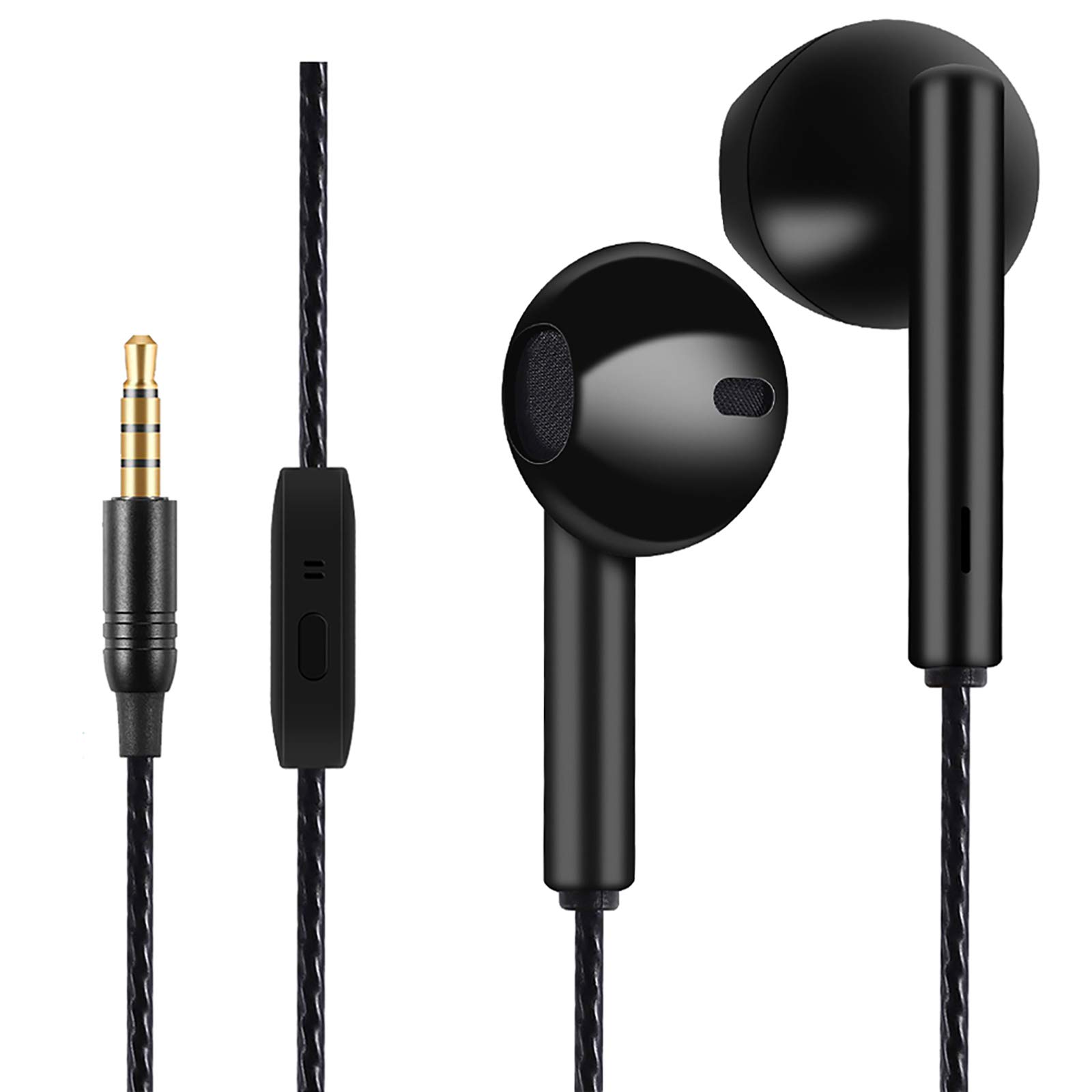 Auricolari Sportivi 3.5mm con Bassi Potenti, Nero