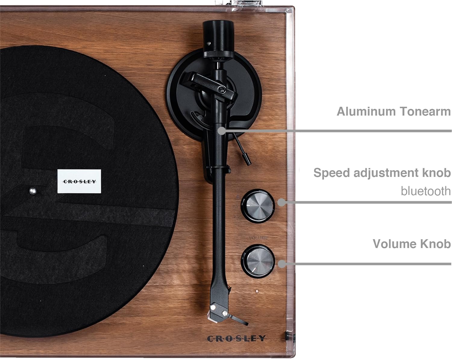 Giradischi Crosley C62 Bluetooth Noce - immagine 6