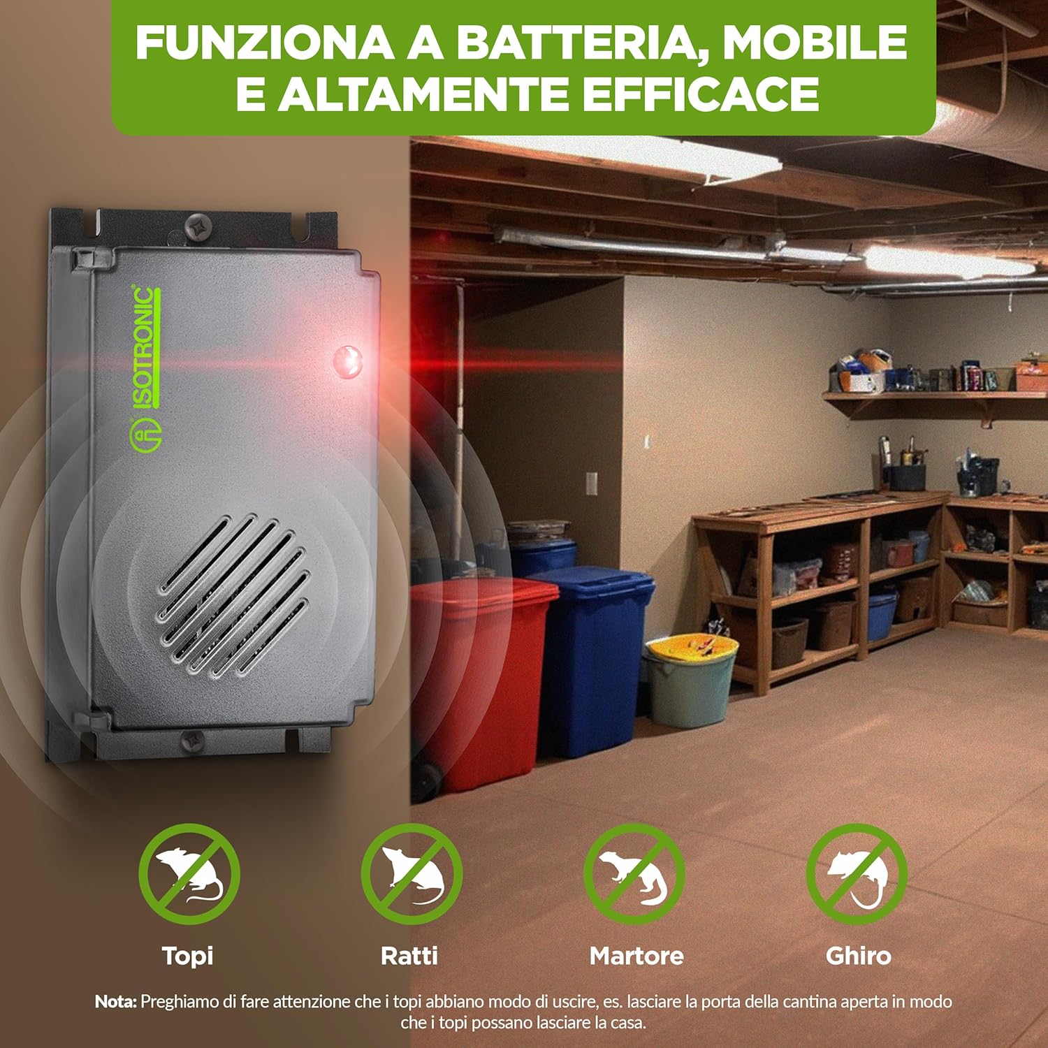 ISOTRONIC Deterrente per topi (Set 2) - immagine 7