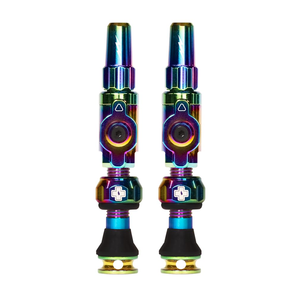 MUC-OFF accessorio valvola tubeless big bore lite large 1 coppia iridescente