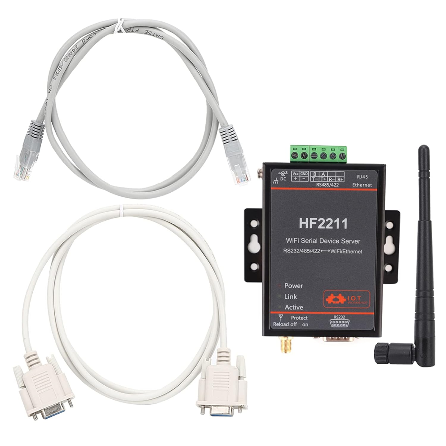HF2211 - Serial Device Server RS232/485/422 a WIFI/Ethernet - immagine 5