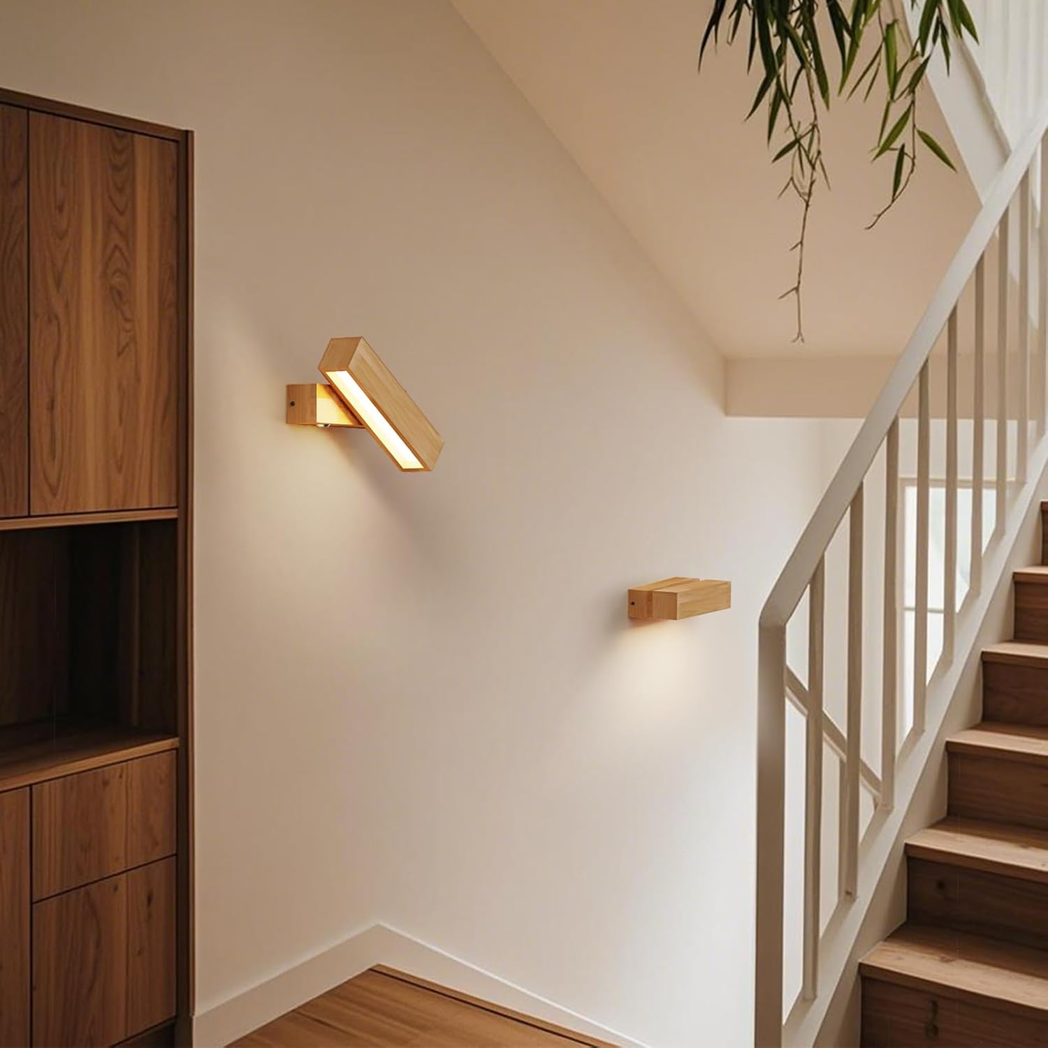 Applique Legno con Interruttore Touch, 6W Dimmerabile - immagine 8