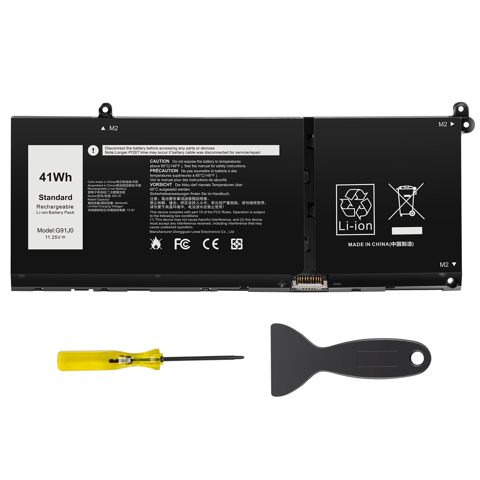 Asuncell G91J0 Batteria per Dell Inspiron 13/14/15 Series