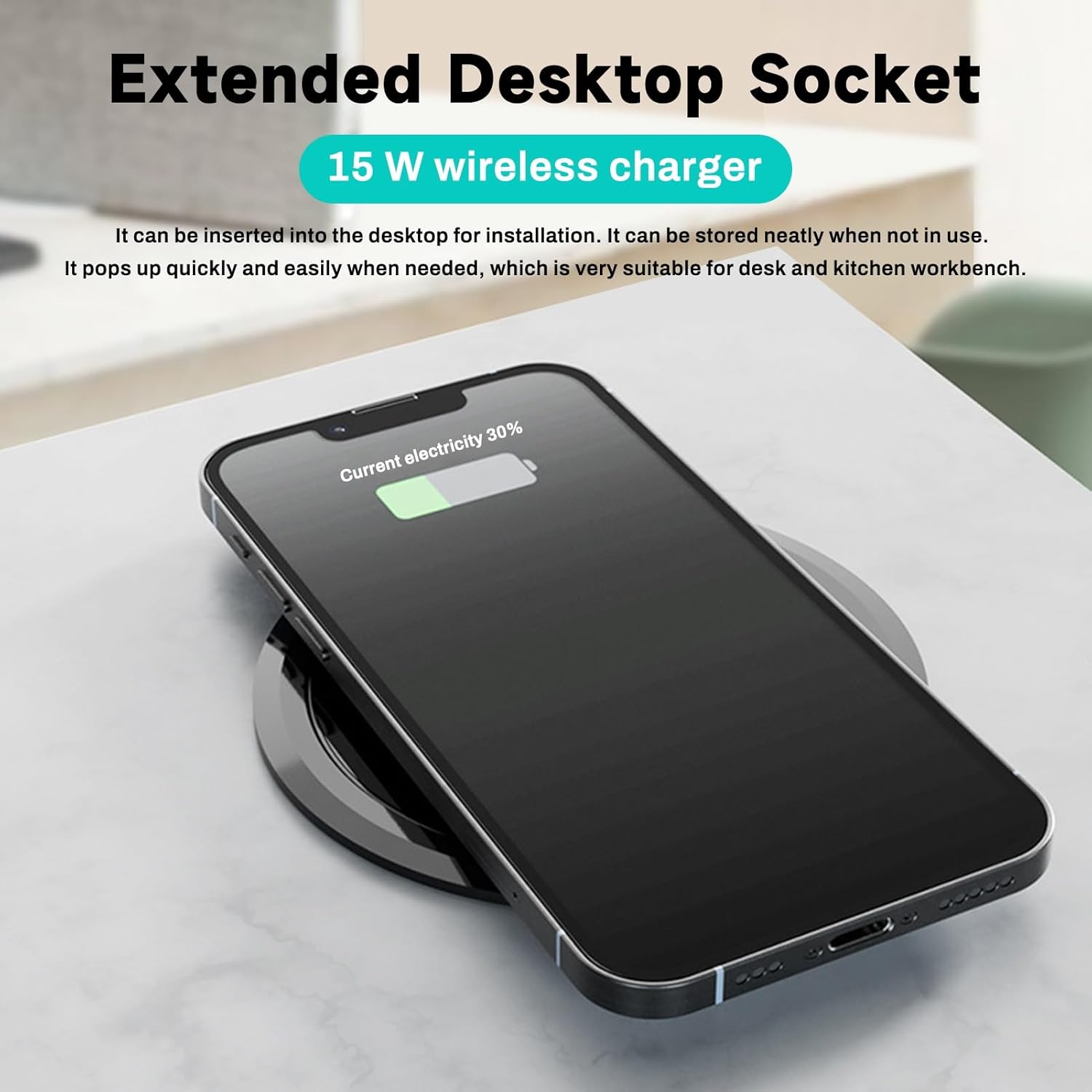 Dewin Multipresa a Scomparsa 2500W 16A con USB-C e USB-A - immagine 5