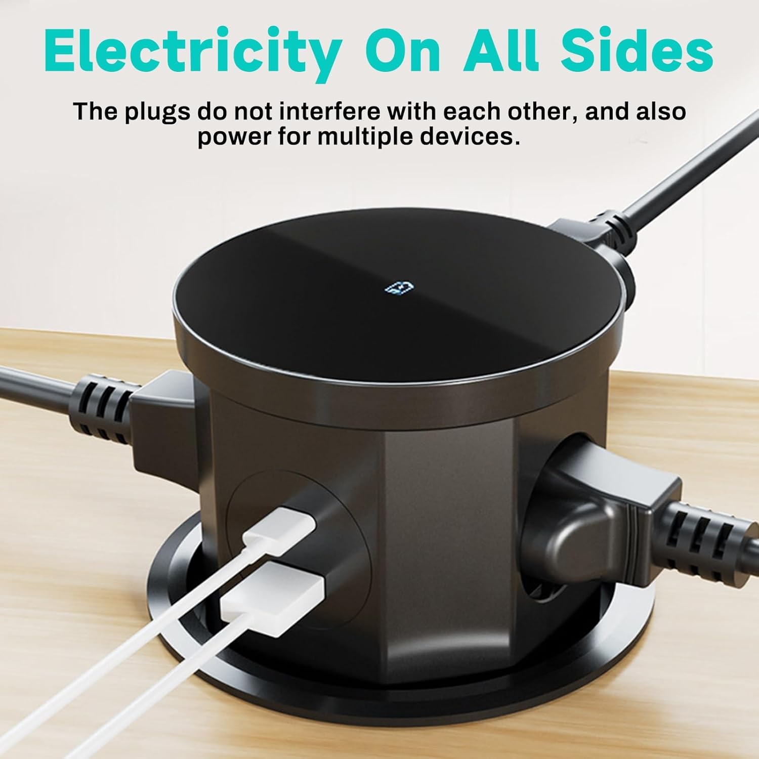 Dewin Multipresa a Scomparsa 2500W 16A con USB-C e USB-A - immagine 6